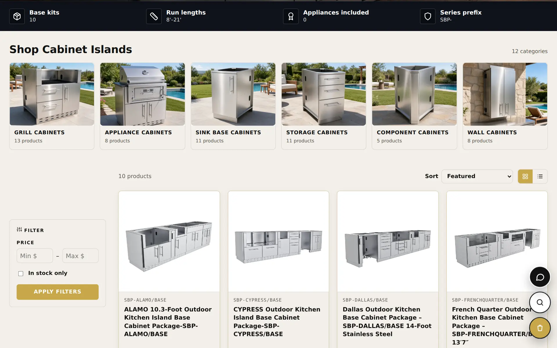 Catalog: Hundreds of products, organised the way buyers shop